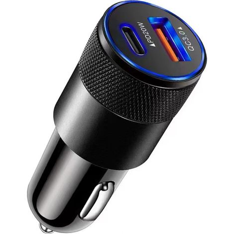 Chargeur de voiture USB C, Avatcen 36W USB C chargeur allume-cigare de voiture pour Samsung S23 S22 S21 S20, Huawei, Xiaomi, Pixel, chargeur de voiture USB C rapide