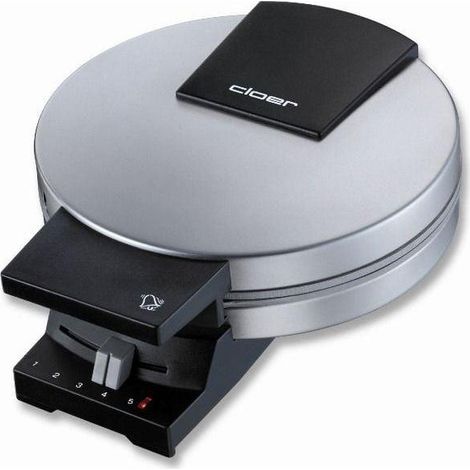 Piastra per waffle Cloer 189 nero argento 930 watt acciaio inox