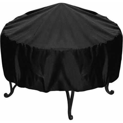 Housse de table ronde d'extérieur pour barbecue en tissu Oxford pour protection contre les intempéries (102x45cm) (1/5)