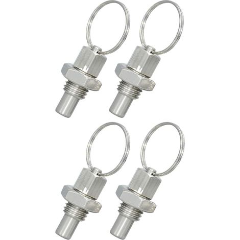 Boulons de verrouillage à ressort Healeved, lot 4, en acier inoxydable avec anneau traction, haute (1/5)