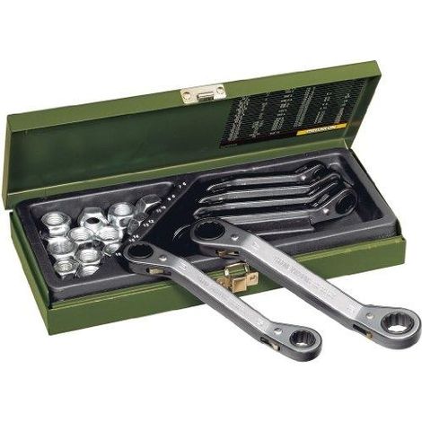 Proxxon Speeders Set di 6 chiavi a rachetta in acciaio CrV