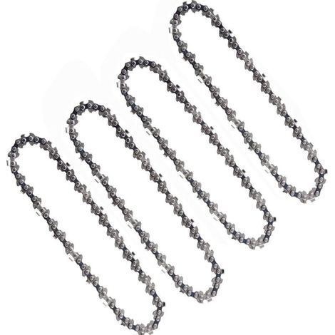 Guide et chaîne pour tronçonneuse 4 Pièces Chaînes De Tronçonneuse 6 Pouces 1/4 Pouces 37 maillons d'entraînement 15cm (1/5)