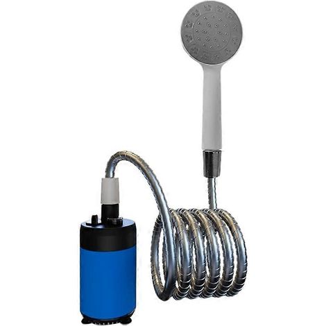 Douche extérieure avec pompe électrique rechargeable USB pour les voyages et la randonnée (1/5)