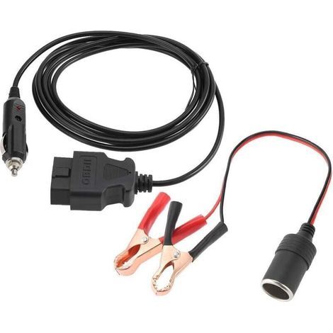 Câble d'alimentation d'urgence OBD II Véhicule ECU Alimentation d'urgence 12V Câble d'alimentation économiseur de mémoire (1/4)