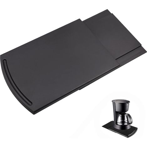 Tapis de machine à café Plateau à café coulissant de cuisine Étagères de cafetière extensibles Planche coulissante d'aide à la cuisine Plateau de machine à café entièrement automatique (1/5)