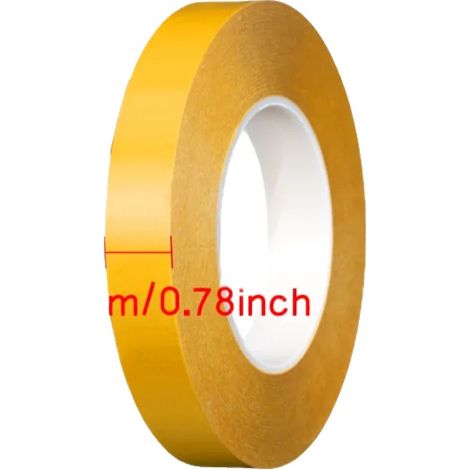 Doppelseitiges Klebeband, hohe Temperaturbeständigkeit, unsichtbare Oberfläche, 20mmx50m (1/2)