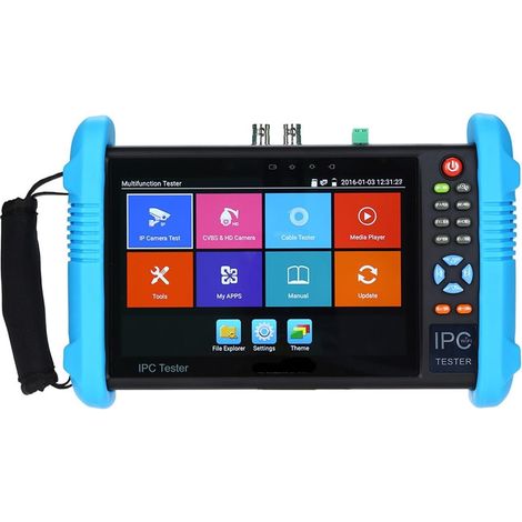 Testeur de vidéosurveillance IPC 8K IPC9800, 7 Pouces, caméra de vidéosurveillance 8MP AHD CVI TVI H.265, testeur de caméra IP, testeur de câble PTZ, Test de vidéosurveillance VGA (1/5)