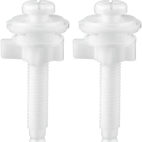 Vis de couvercle de toilette, vis de siège de toilette,Boulons de couvercle de siège de toilette avec rondelles 2 pièces - Accessoires de siège de toilette, attaches, jeu de boulons de