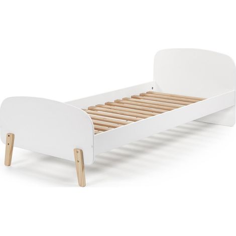 Lit 90x200 Sommier Inclus Vipack Kiddy - Blanc (1/4)