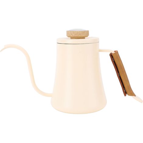 Bouilloire à bec verseur col de cygne avec thermomètre intégré 600ml en acier inoxydable 304 pour café filtre manuel (1/5)