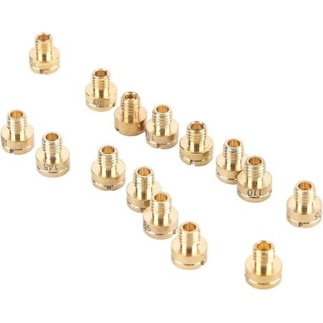 Hauptdüsensatz für Vergaser – Set mit 15 robusten Metalldüsen für Mikuni N100 604 VM22 VM24 VM26 VM30 (1/5)