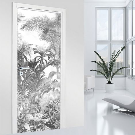 Stickers pour porte - Jungle - 63 x 205 cm - Adhésif MAT (1/2)