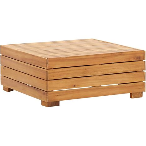 Maison Exclusive - Gartentisch und Hocker mit Kissen Massivholz A (1/5)