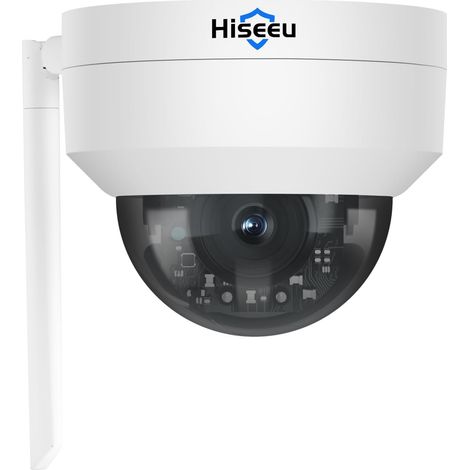 Caméra de Surveillance Wi-FI Extérieure Dôme, Anti-Vandalisme, 2.4G WiFi PT Caméra IP Vision Nocturne IR, Détection de Personnes/Mouvement, Audio Bidirectionnel (1/5)