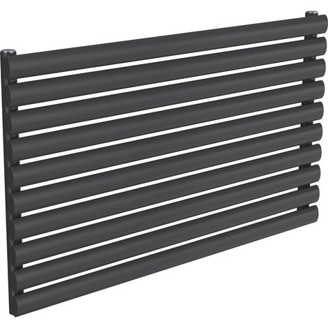 Reina Nevah Single Designer Horizontal Radiator 590mm H x 1000mm W Anthracite
