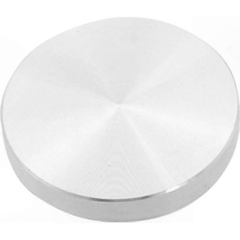 Adaptateur rond pour pied de table en alliage d'aluminium argenté, compatible avec les plateaux de table en verre, 50 x 8 mm (1/5)