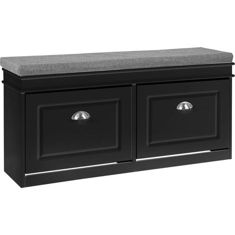 Scarpiera salvaspazio Slim Mobili per Scarpe Serie Scarpiere 104x24x52cm SoBuy Nero FSR64-SCH