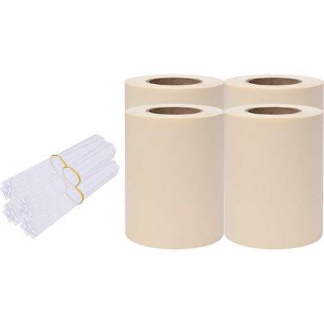 Garden Privacy Screens 4 pcs PVC 35x0.19 m Cream vidaXL