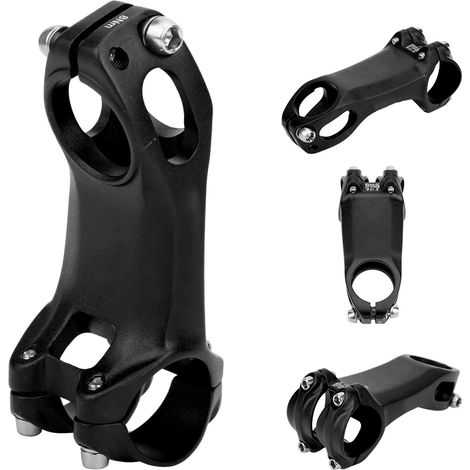 ZTTO Potence Vélo Noir en Alliage Aluminium, Angle Négatif 60mm pour Accessoires Cyclisme (1/5)
