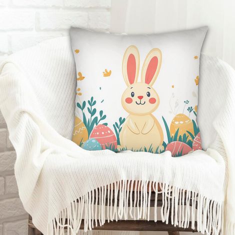 Housse de coussin 45x45 cm carrée résistant aux tachespour femme mari petite amie petit ami couple (1/5)