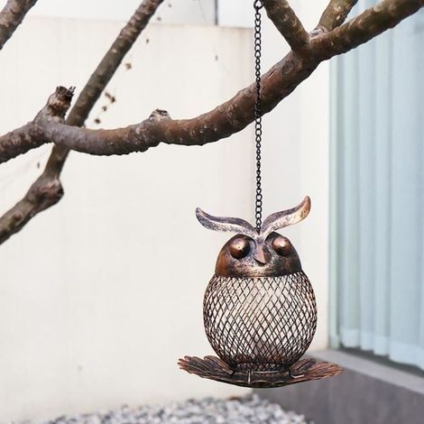 Vogelfutterhaus - MXZZAND - Hängend - Metallgitter - Für den Außenbereich - 14,5 cm (1/4)