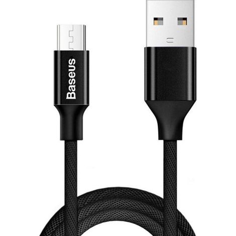 Câble Usb Vers Micro Usb - 1,5 M - 2 A - Charge Et Transfert De Données - Noir - 1 Pièce (1/5)