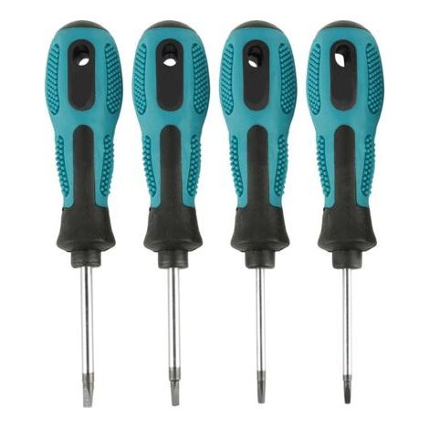 4 Piece Triangle Screwdriver Set – Chrome Vanadium Steel – Magnetic Bits – For Triangle Type Screws (1/5)