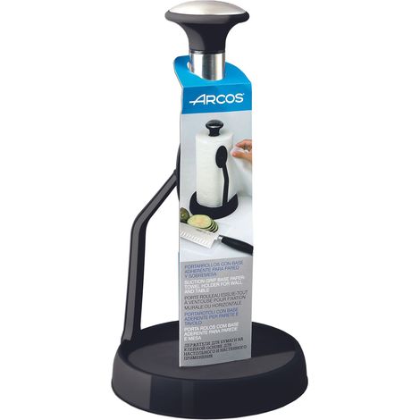 Portarrollos Arcos Forza 793100 de acero inoxidable / ABS con base antiadherente de 280 mm / ø 150 mm en caja (1/3)
