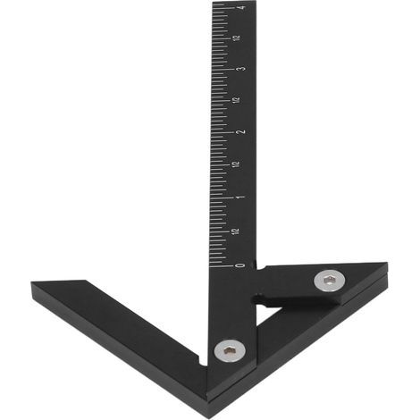 Outil de Mesure de Traçage Central, Jauge de Traçage de Recherche de Cercle pour le Travail du Bois, Marqueur de Ligne Centrale en Alliage D'aluminium Impérial avec échelle, (1/5)