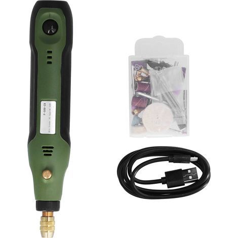 Mini meuleuse électrique 3 vitesses variables, Kit d'outils de meulage portables sans fil pour le bricolage (1/5)