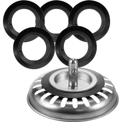 Joint d'étanchéité pour évier de Cuisine, Filtre de vidange, Panier, Joint pour évier de Cuisine, Robinet de vidange, Joint de Valve (1/5)