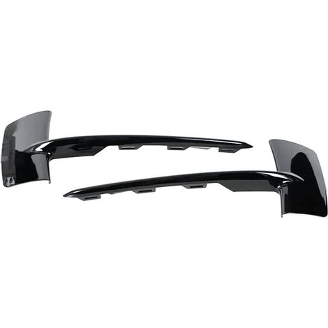 Zweiteiliger schwarzer Frontstoßstangen-Untergrill-Zierleistensatz für BMW X5 F15 (Modelle 2014–2018) 51117325395 51117325396 Autoteile