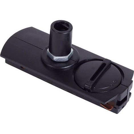 Pressacavo per faretti a binario monofase Nero