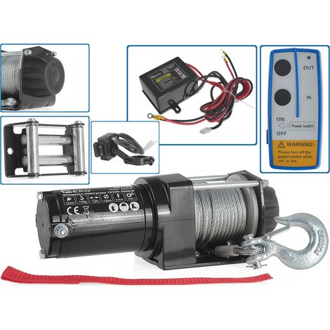 Cabrestante Eléctrico 12V 2500 Lb Geko Para Cuatrimotos Y ATVs (1/5)