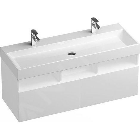 Ravak Natural - Meuble sous lavabo 120x45x45 cm, blanc X000001053 (1/5)