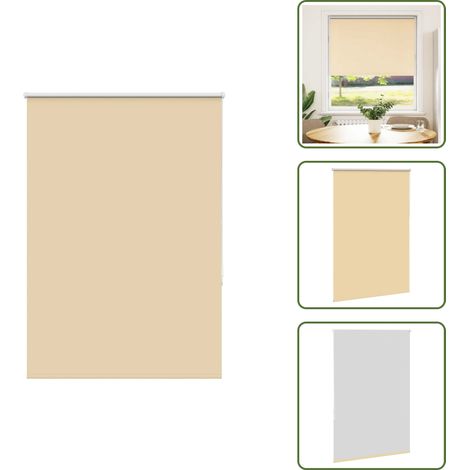 Verdunkelungsrollo Beige 105x175 cm Stoffbreite 100,7 cm - Verdunkelungsrollo - Verdunkelungsrollos - Rollo - Verdunklungsrollo (1/5)