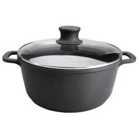 Pentola Lacor alluminio nero 28 cm 7 litri