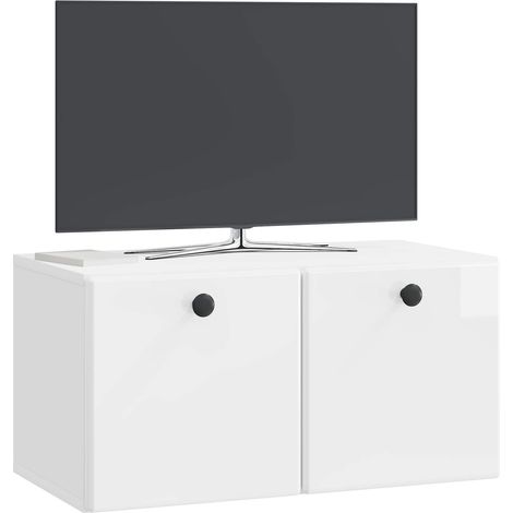 Maison Exclusive - Mobile Porta TV da Muro 59,5 x 31 x 30 cm Bianco Lucido