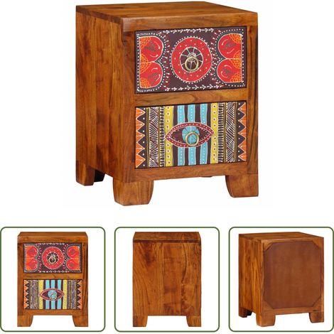 vidaXL Akazienholz Nachttisch -  Nachttisch 35x35x45 cm Massivholz Akazie (1/5)