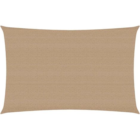 Sunshade Sail 160 g/m² Taupe 3x5 m HDPE vidaXL