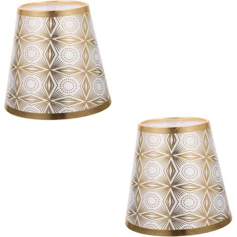2 abat-jours chic polyvalents plafonnier table lampadaire déco moderne (1/4)