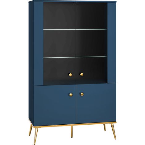 Vajillero 4 puertas Thalia Azul