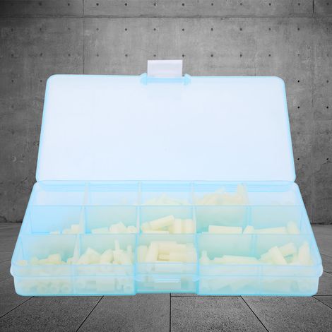 Boîte de 310 pièces d'assortiment d'écrous et de rondelles en nylon M3 (blancs) (1/5)
