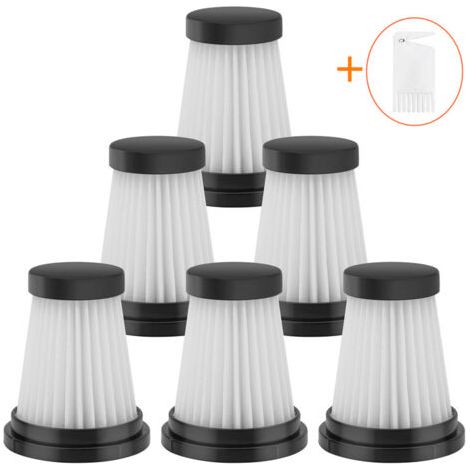 Lot de 6 filtres HEPA pour aspirateurs Moosoo K12 K12 Pro K13  Filtration 99,97 % des particules  Accessoires pour Genius Invictus One 1.0/2.0 et Foxnovo 13KPA (1/5)