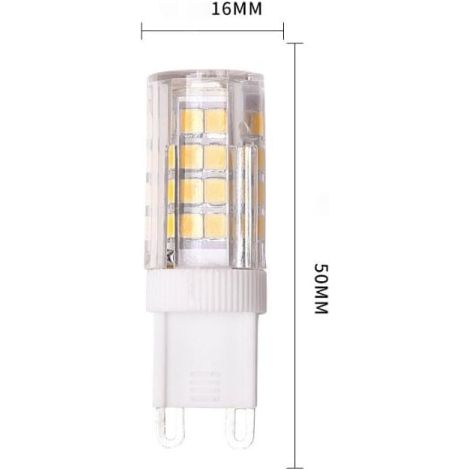 Lot de 6 ampoules LED G9 à intensité variable, 5 W 220 V équivalent à 40 W halogène, parfaites (1/3)