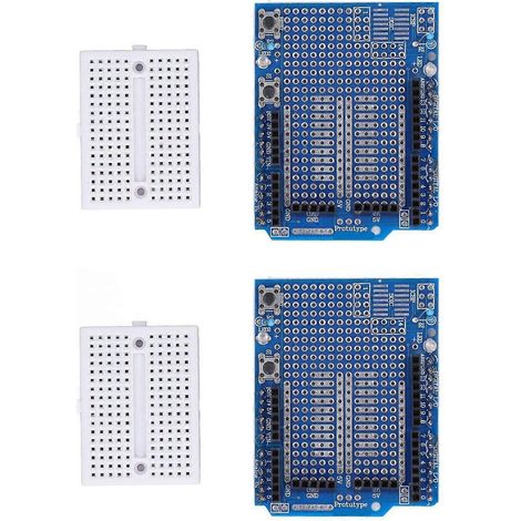 2 Sets Prototypen-Erweiterungsplatinen, Mini-Steckbrett-Prototyping-Entwicklungsmodul-Kit 3–5 V