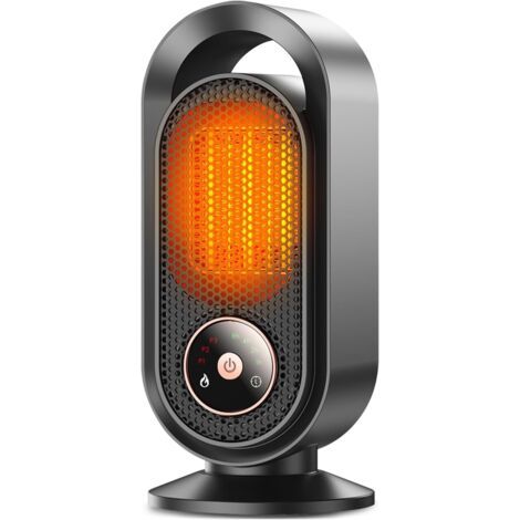 Chauffage d'appoint 1500W, Chauffage electrique Portable, Radiateur Electrique céramique PTC, Radiateur soufflant Avec 3 modes, 8H Minuterie, Protection anti-surchauffe, pour bureau,chambre (1/5)