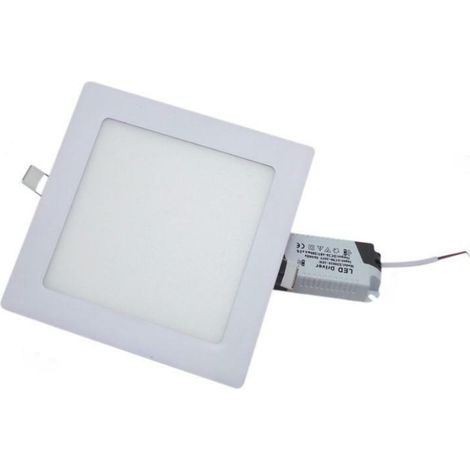Faretto led incasso quadrato 12w vivalamp 3000k controsoffitto kit 5 pezzi (1/2)