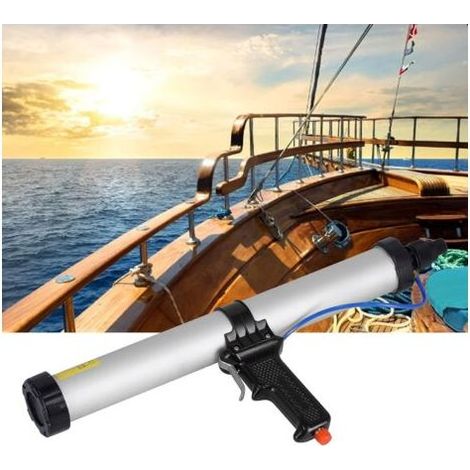 Pistolet pneumatique pour joints 600 ml – Pression max 145 PSI – Débit précis pour colles et calfeutrants – Alliage d'aluminium (1/5)