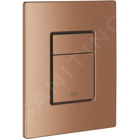 Plaque de déclenchement WC Warm Sunset brossé – Montage horizontal/vertical – ABS – GROHE EcoJoy technologie – 156 x 197 mm